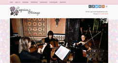 Desktop Screenshot of capricestrings.com