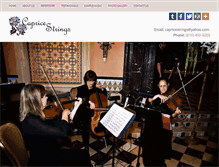 Tablet Screenshot of capricestrings.com